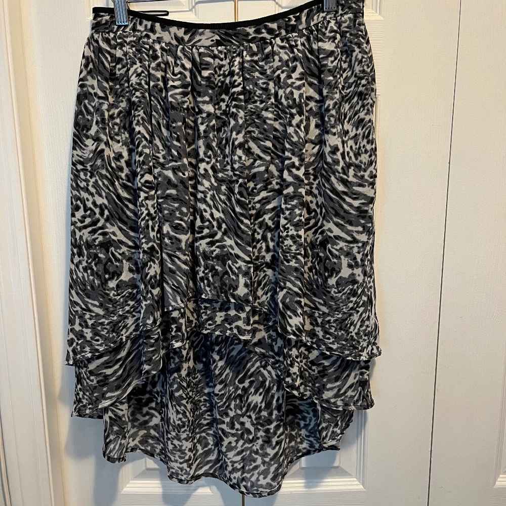 Mango size 6 skirt animal print
